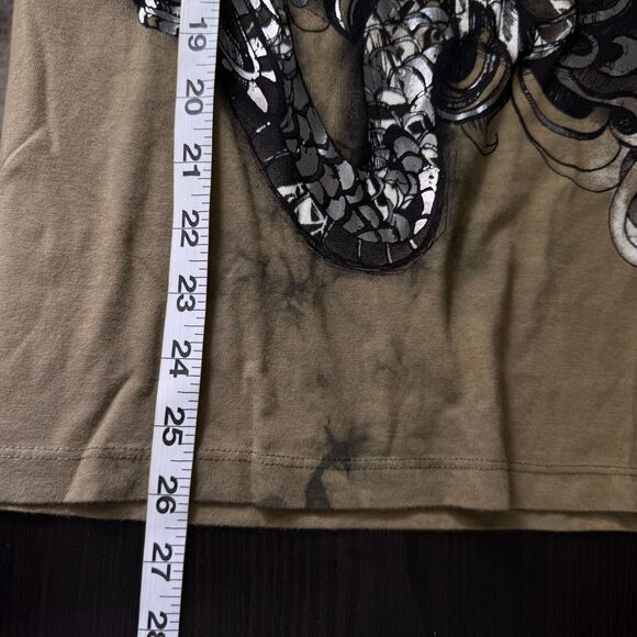 Konquest Shirt Mens Medium Skull Horns Snake Tee Tshirt Y2K Grunge Punk NEW USA - Picture 9 of 10